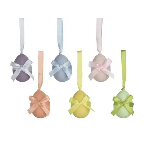 Ei Plastic D.4cm X H.6cm 6 Assortiment