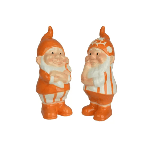 Gnoom Dolomiet L.10cm X W.10.3cm X H.25cm Oranje/kleur 2 Assortiment 
