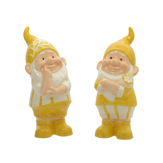 Gnoom Dolomiet L.10cm X W.10.3cm X H.25cm Geel/kleur Assortiment