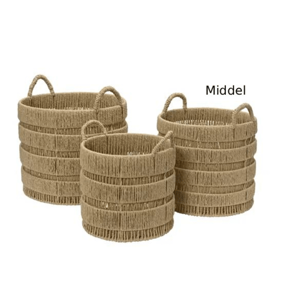 Mand Papiertouw Naturel Middel