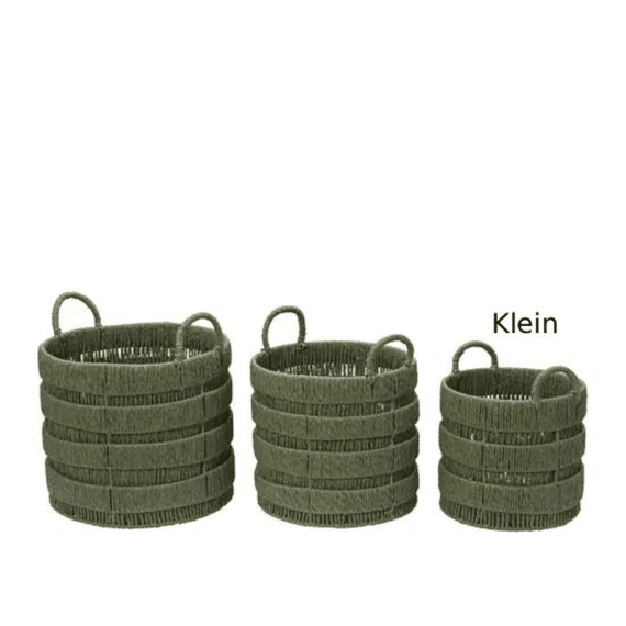 Mand Papiertouw Groen Klein
