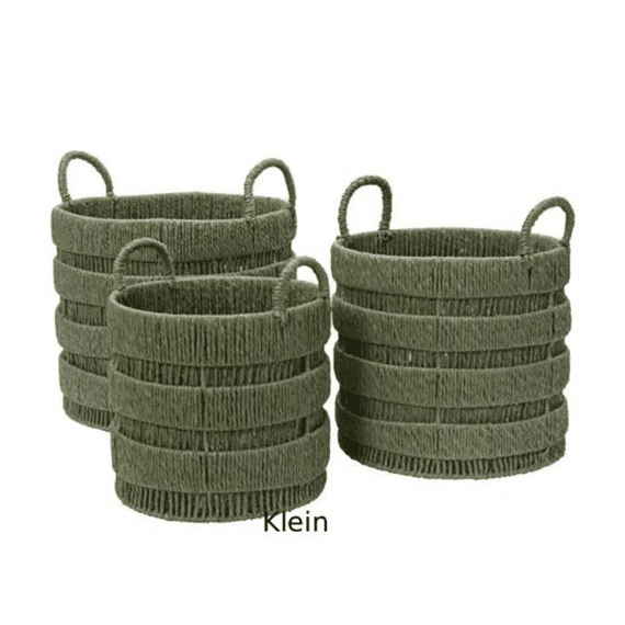 Mand Papiertouw Groen Klein