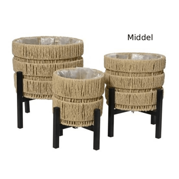 Planter Papiertouw Naturel Middel