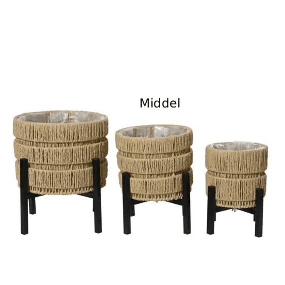 Planter Papiertouw Naturel Middel