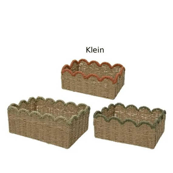 Mand Papiertouw Kleuren/multi Klein