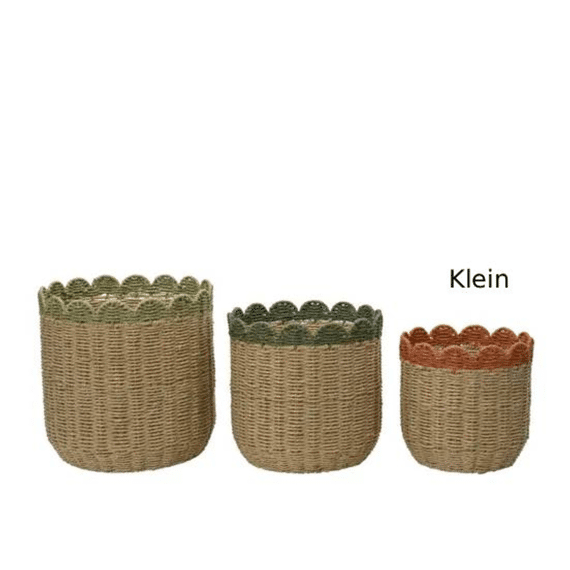 Mand Papiertouw Kleuren/multi Klein