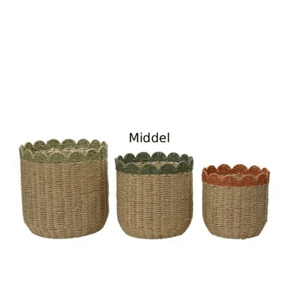 Mand Papiertouw Kleuren/multi Middel