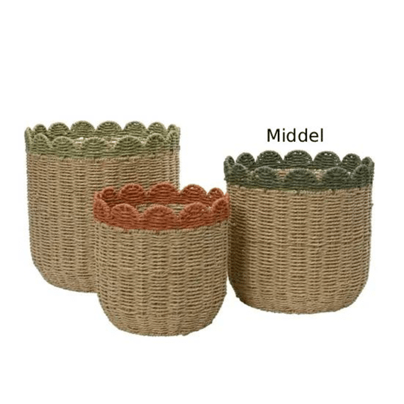 Mand Papiertouw Kleuren/multi Middel