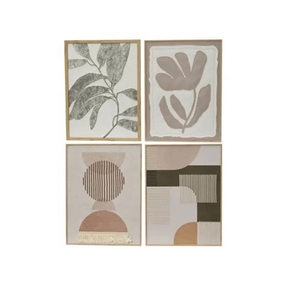 Muurdeco Canvas L.30cm X W.1.5cm X H.40cm 4 Assortiment