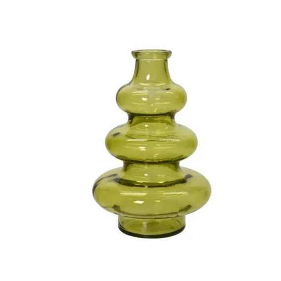 Vaas Recycled Glas D.14.5cm X H.22cm Licht Groen