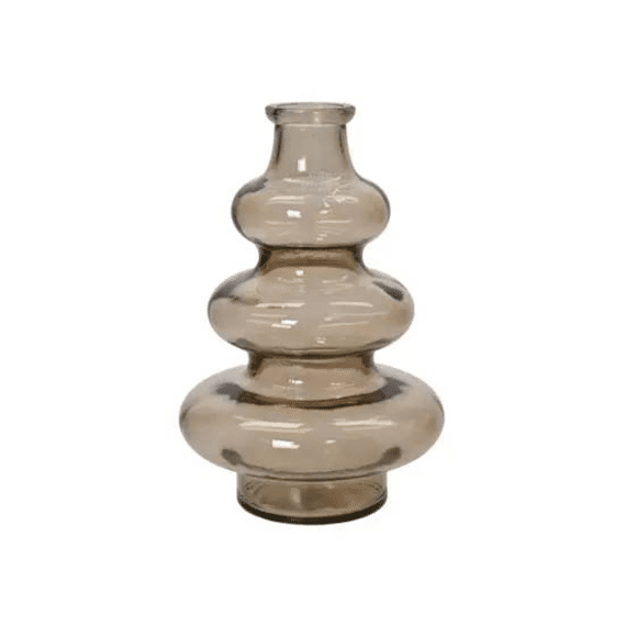 Vaas Recycled Glas D.14.5cm X H.22cm Beige