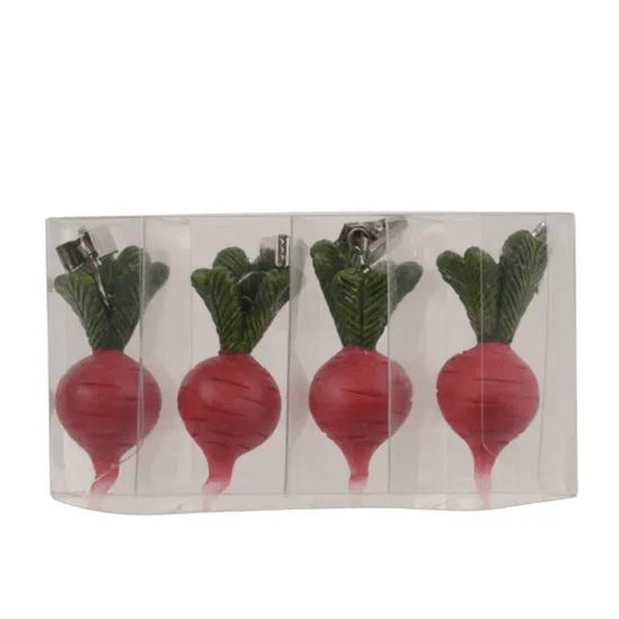 Tafelkleedgewicht Polyresin L.14cm X W.7.5cm X H.3.2cm Rood