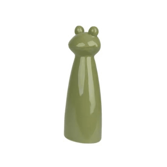 Kikker Porselein L.8.6cm X W.6.7cm X H.24cm Groen