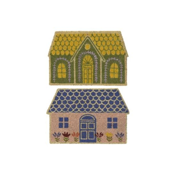 Deurmat Kokosvezel Binnen L.40cm X W.60cm X H.1.5cm 2 Assortiment