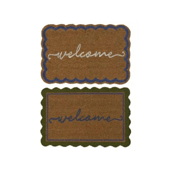 Deurmat Kokosvezel Binnen L.40cm X W.60cm X H.1.5cm 2 Assortiment