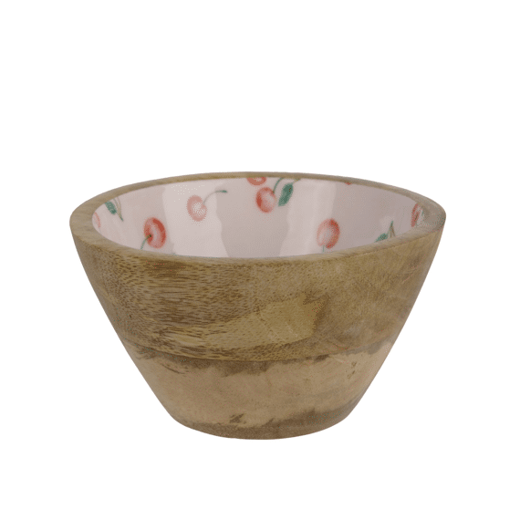 Schaal Mangohout Fsc Mix 70% L.12.5cm X W.12.5cm X H.6cm Roze/kleur