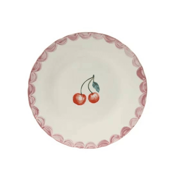 Ontbijtbord Porselein D.20.6cm X H.1.9cm Pink/cool White