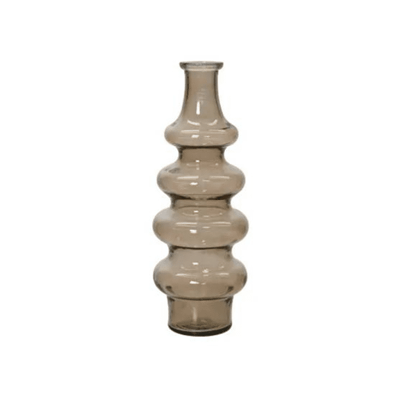 Vaas Recycled Glas D.14.5cm X H.40cm Beige