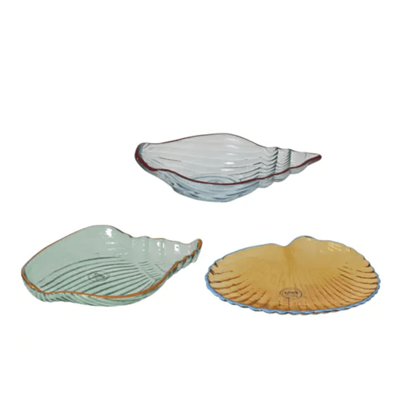 Schaal Glas L.20cm X W.11.8cm X H.5.5cm 3 Assortiment 
