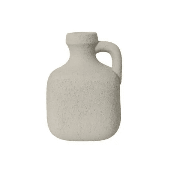 Vaas Keramiek D.12.2cm X H.16.8cm Licht Grijs