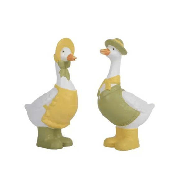 Gans Terracotta L.6.5cm X W.10.5cm X H.17cm 2 Assortiment