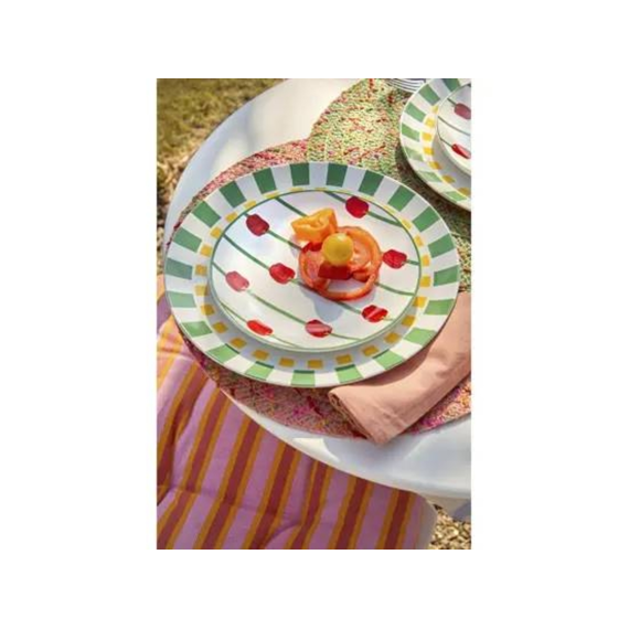 Dinerbord Porselein D.26.9cm X H.2.7cm Wit/kleur