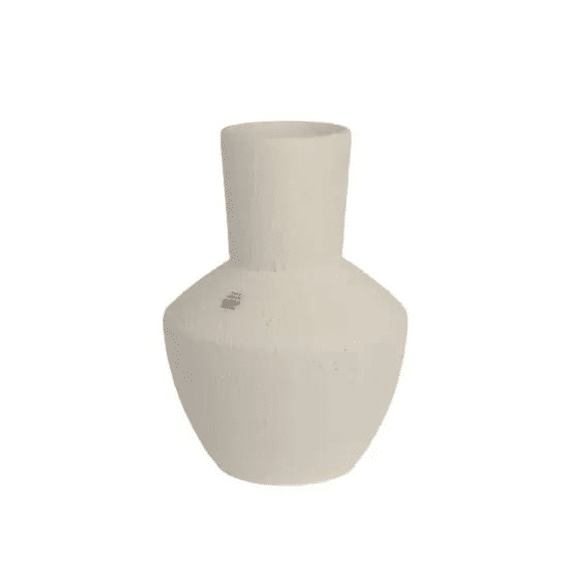 Vaas Terracotta D.26cm X H.35cm Wit