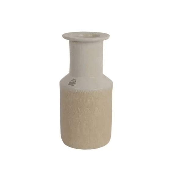 Vaas Terracotta D.14cm X H.30cm Wit/kleur