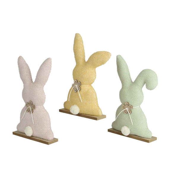 Konijn Polyester Fsc Mix 70% L.6cm X W.24cm X H.38cm Assortiment