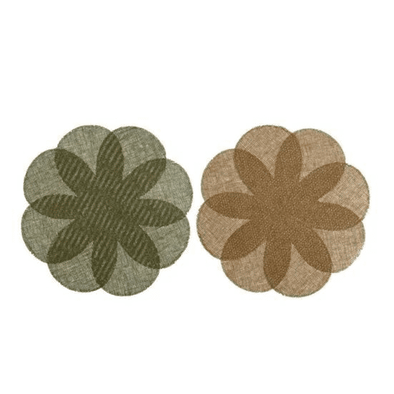 Placemat Papier D.38cm 2 Assortiment