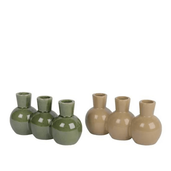 Vaas Porselein L.21cm X W.8cm X H.10.5cm 2 Assortiment