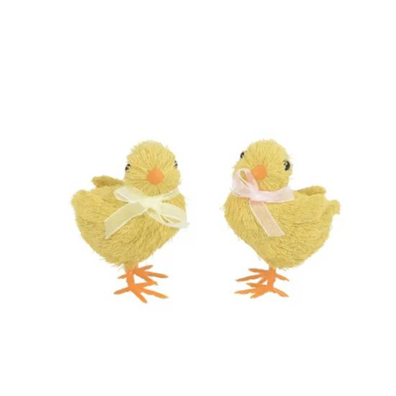 Kuiken Polyester L.9cm X W.7cm X H.12cm Geel/kleur 2 Assortiment