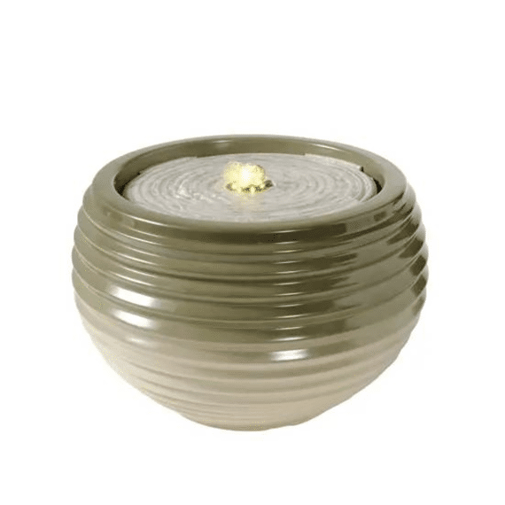 Fontein Polypropyleen Transformator Buiten D.29cm X H.19cm Salie Groen