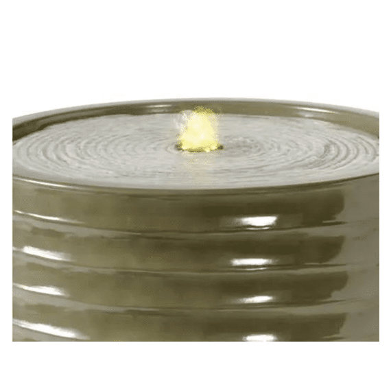 Fontein Polypropyleen Transformator Buiten D.40cm X H.37.5cm Salie Groen