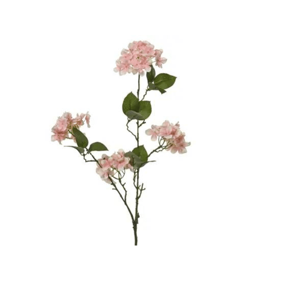 Hortensia Op Steel Polyester L.32cm X W.20cm X H.86cm Roze