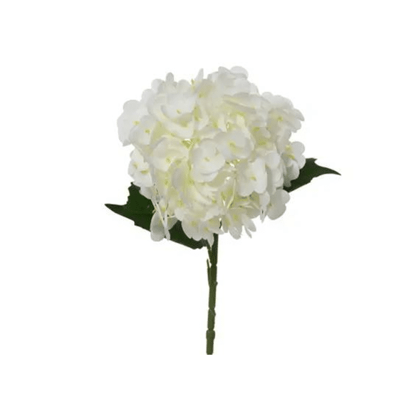 Hortensia Polyester D.20cm X H.67cm Wit