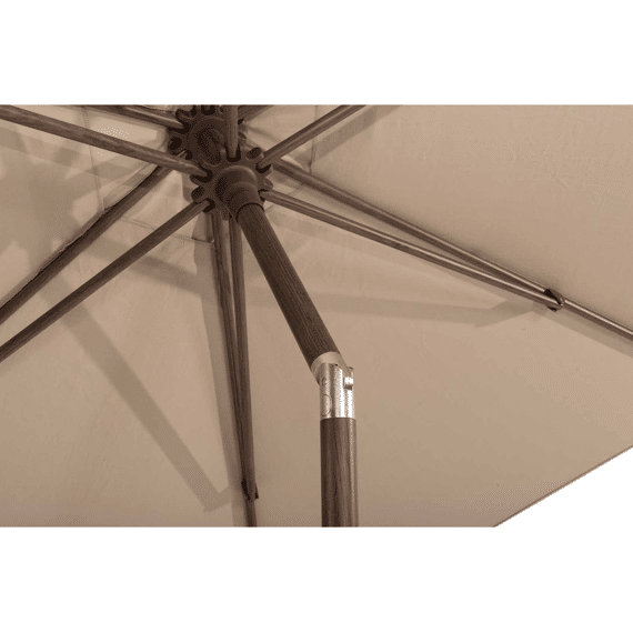 4 Seasons Parasol Azzurro D300cm Wenge Frame Beach
