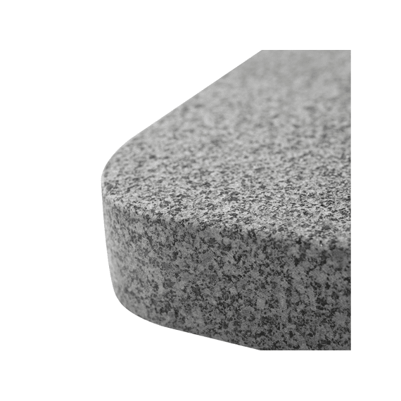 4 Seasons Parasol Siesta Premium 300x300cm Wood Look Frame Sand + Voet 90kg + Wieltjes