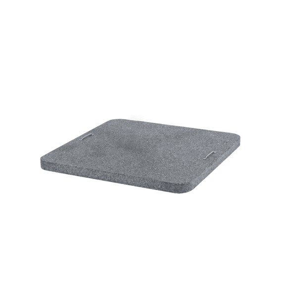 4 Seasons Parasol Siesta Premium 300x300cm Wood Look Frame Sand + Voet 90kg + Wieltjes