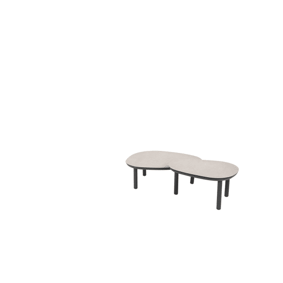 4 Seasons Monroe Set Van 2 Tafels 65xh32cm + 80xh27cm Anthraciet