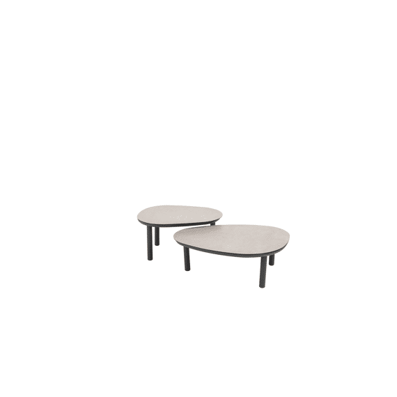 4 Seasons Monroe Set Van 2 Tafels 65xh32cm + 80xh27cm Anthraciet