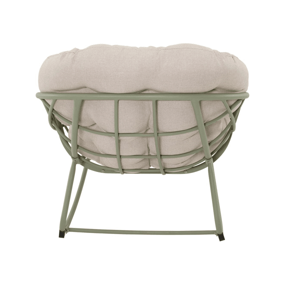 Schommelstoel Cozy Aluminium Beige 97x117x82cm