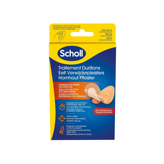 Scholl Eeltverwijderpleisters 4 Stuks