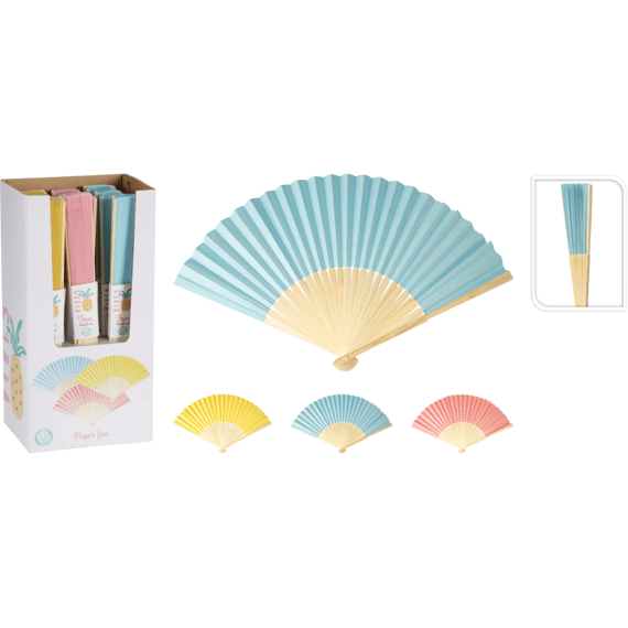 Waaier Vouwbaar Papier 3 Assortiment 