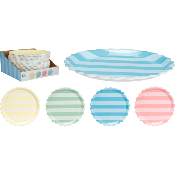 Bord Plat Melamine Dia 25cm Assortiment