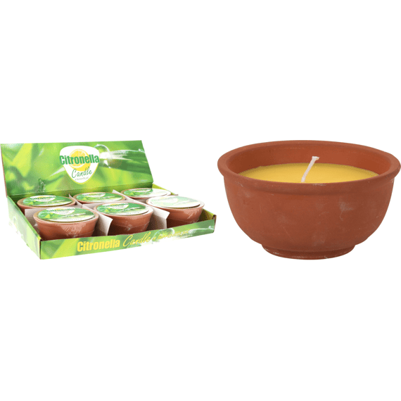 Kaars In Terracotta Pot