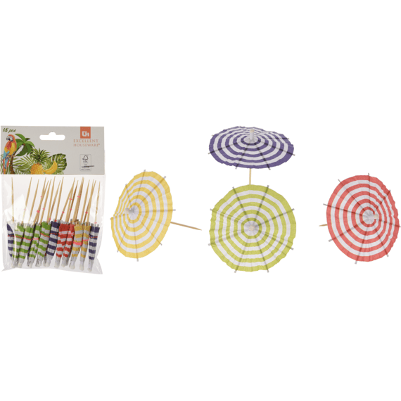 Cocktailprikker Paraplu Set
