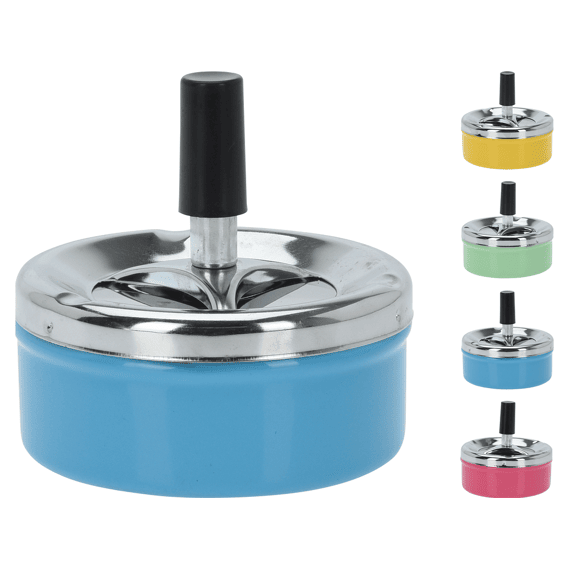 Asbak Druksysteem Metaal 4 Assortiment 