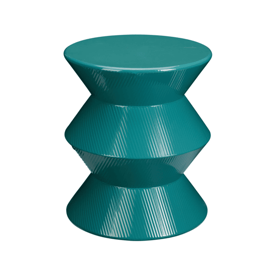 Bijzettafel 30x36cm Shiny Blauw
