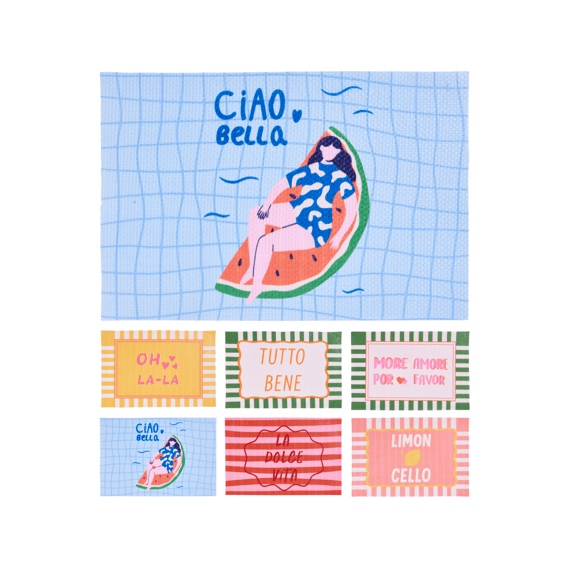 Placemat 45x30cm 6 Assortiment Design